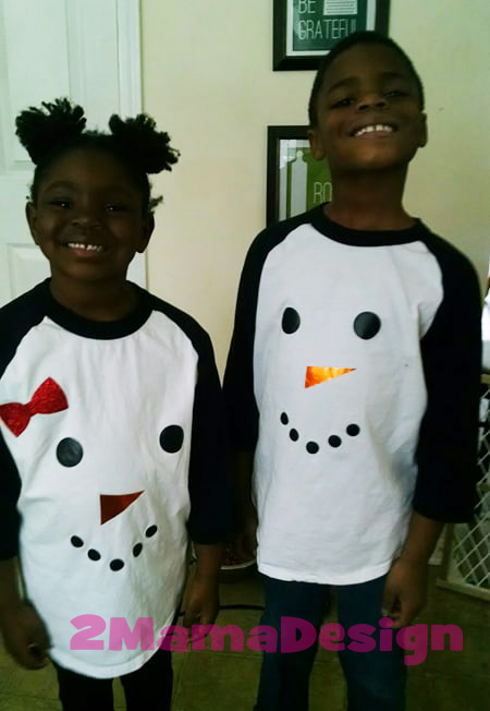 Snowman Raglan Shirts and Design&nbsp;Details